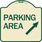 Signmission Parking Area Up Right Arrow Symbol Heavy-Gauge Aluminum Architectural Sign, 18" x 18", TG-1818-24613 A-DES-TG-1818-24613 - alternate 1